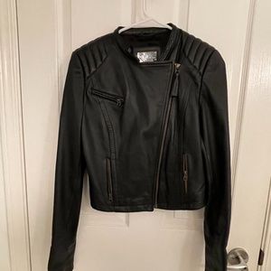 Aritzia Mackage Black Leather Jacket